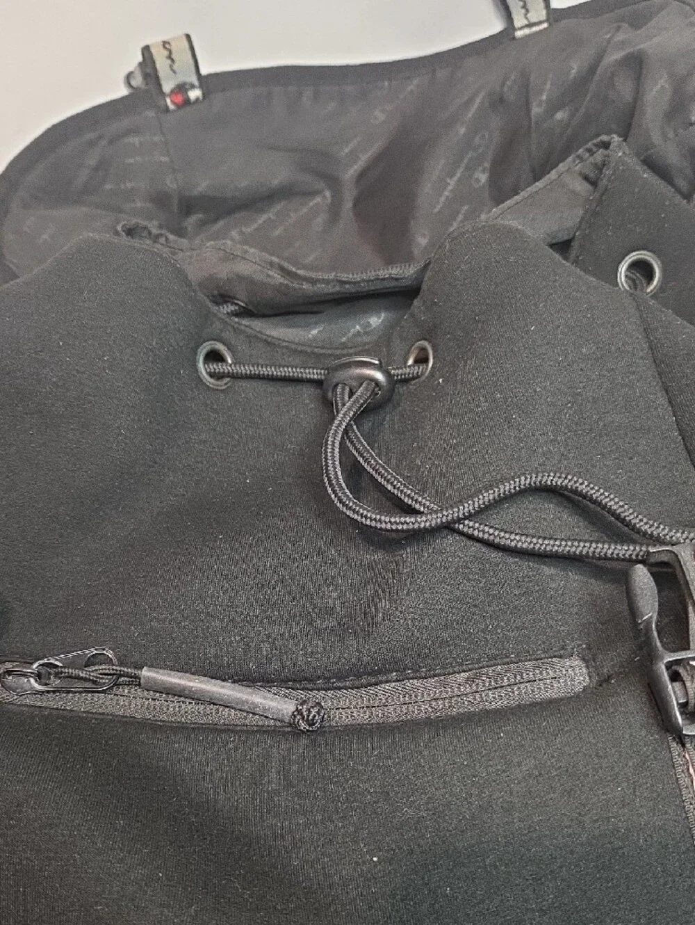 Champion Black Backpack with Red & White Logo Accent